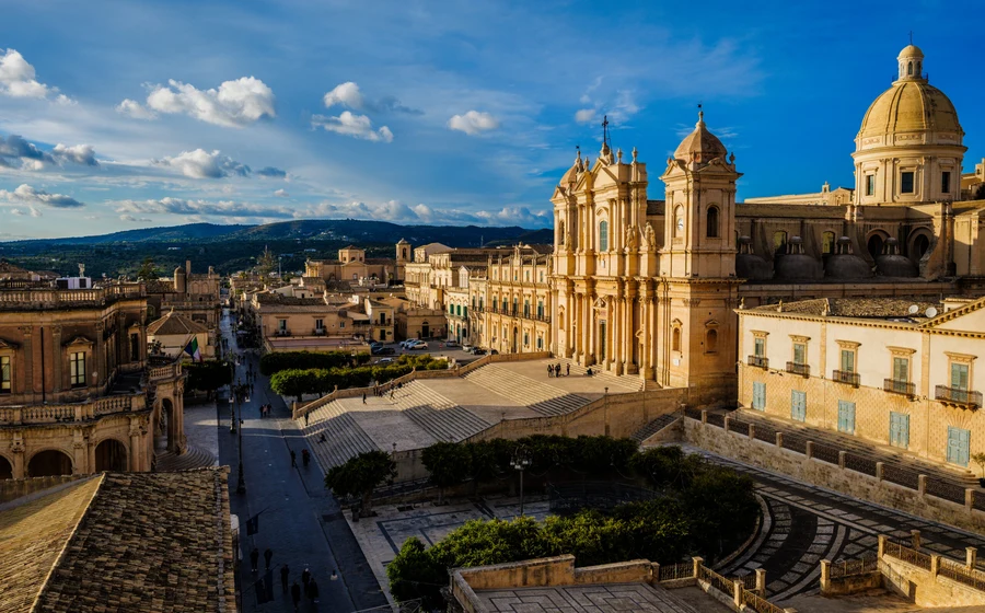 Panorama Noto corso Emanuele