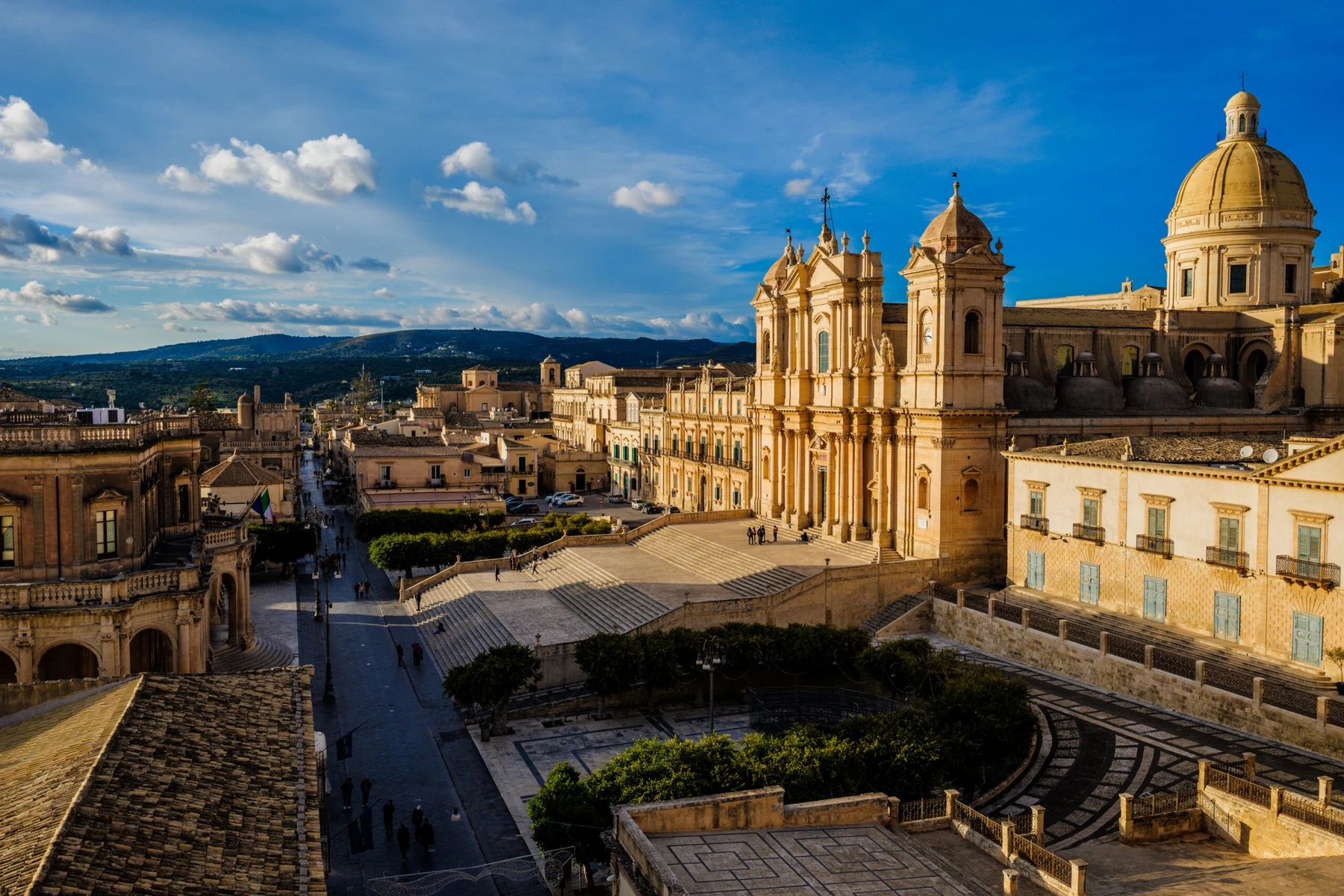 Panorama Noto corso Emanuele