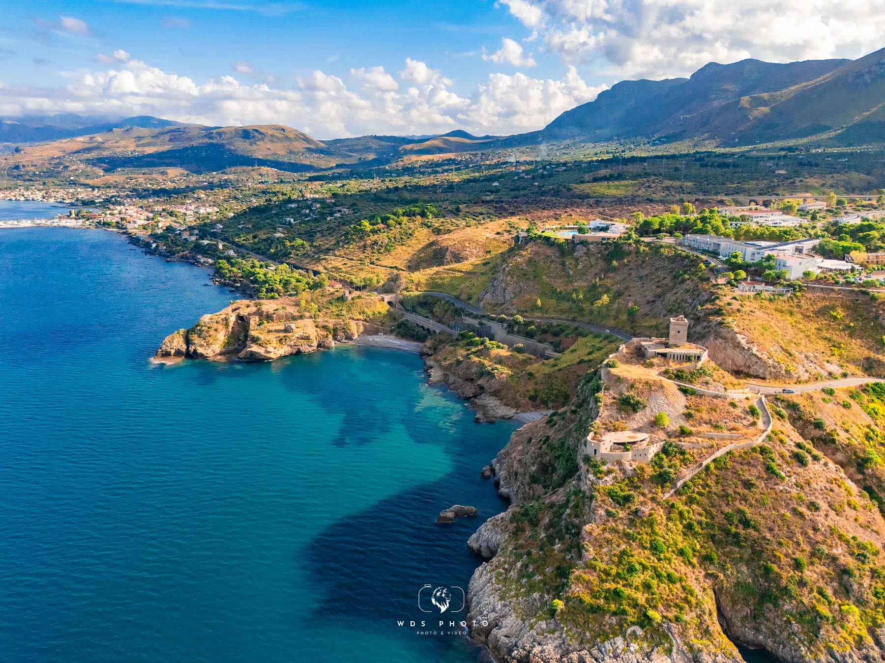 Torre delle Mandre - panorami sulla costa siciliana