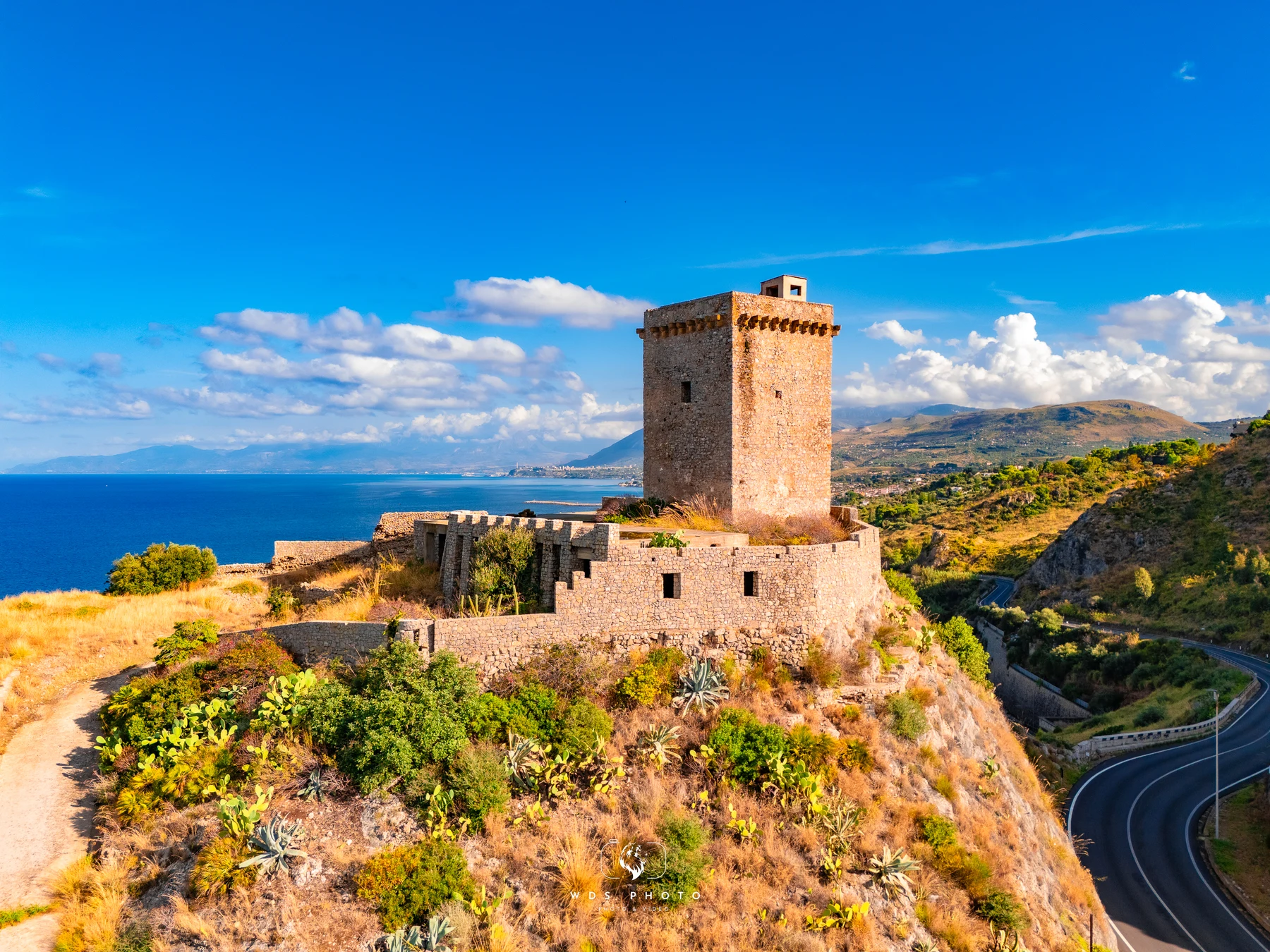 Torre delle Mandre - panorami sulla costa siciliana