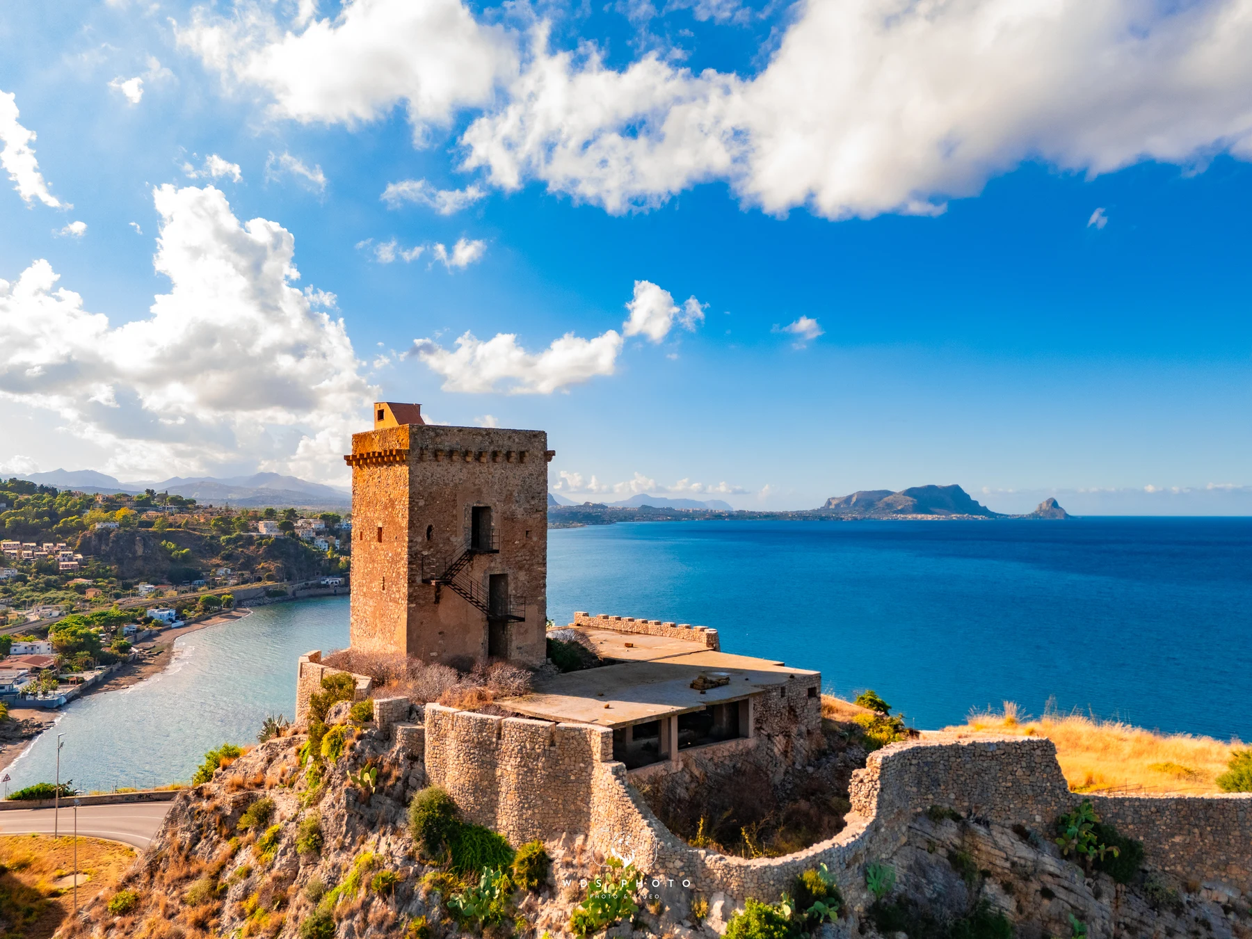 Torre delle Mandre - panorami sulla costa siciliana