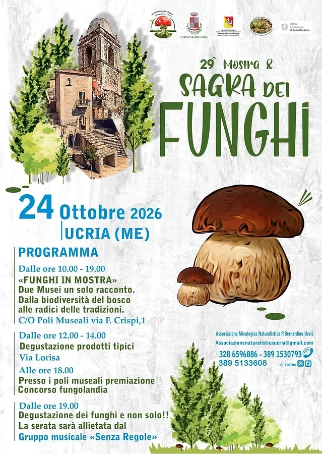 29^ mostra & sagra dei funghi ad Ucria — Ucria