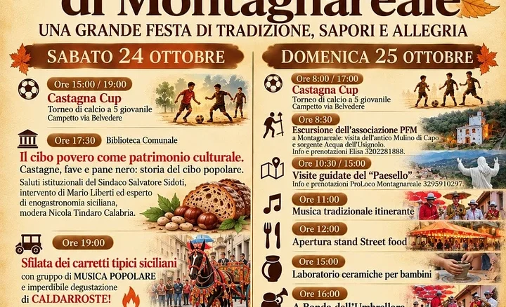 Escursioni, visite guidate e Castagna Cup — Montagnareale