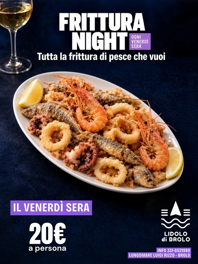 Frittura Night - Tutta la frittura di pesce che vuoi — Brolo