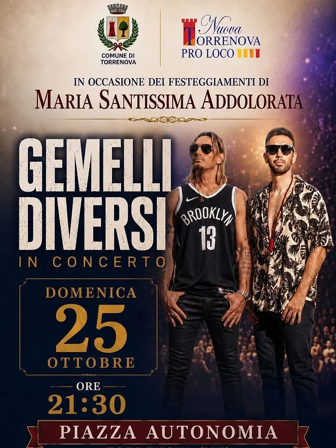 I Gemelli diversi in concerto a Torrenova — Torrenova