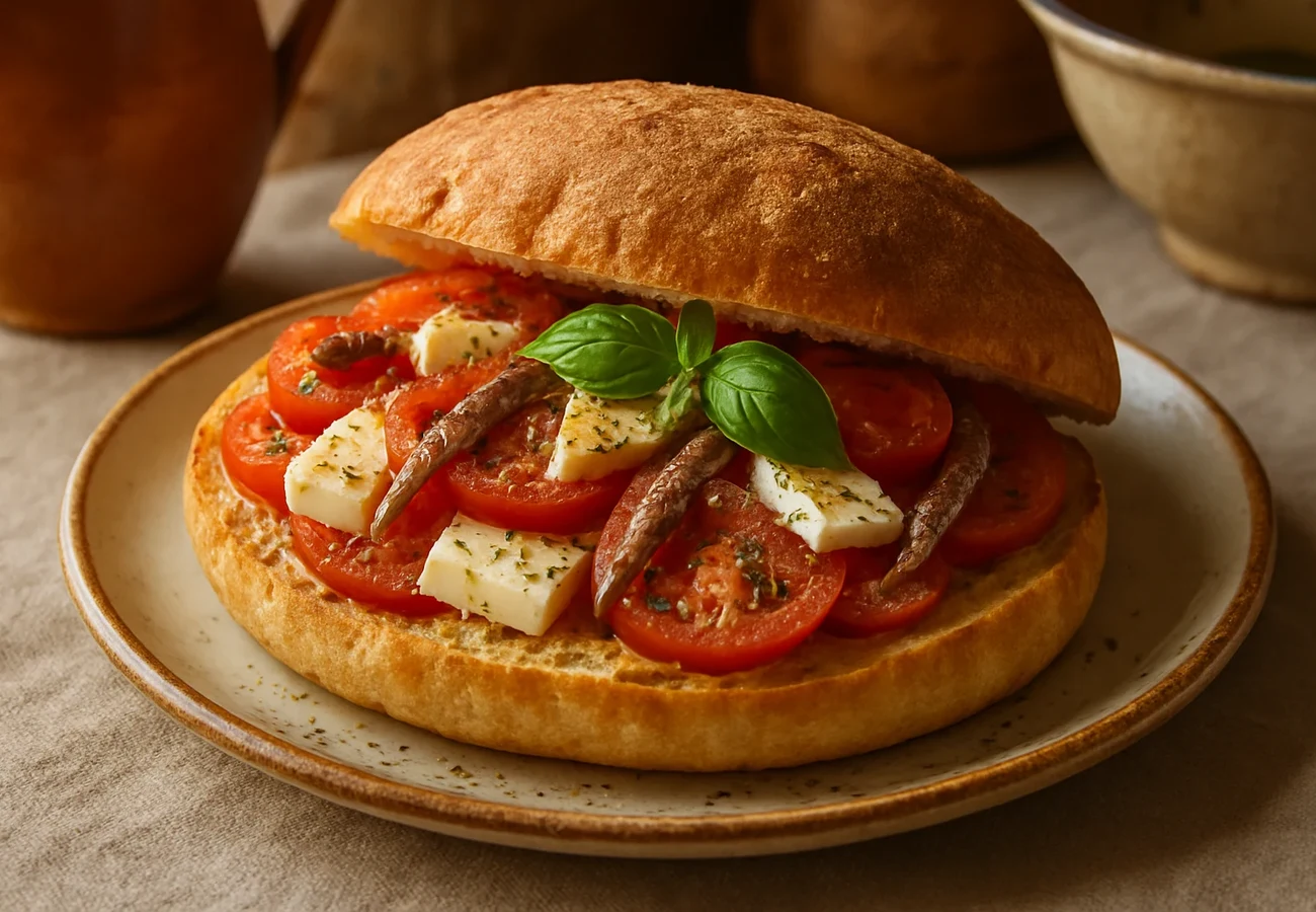 Pane cunzato siciliano