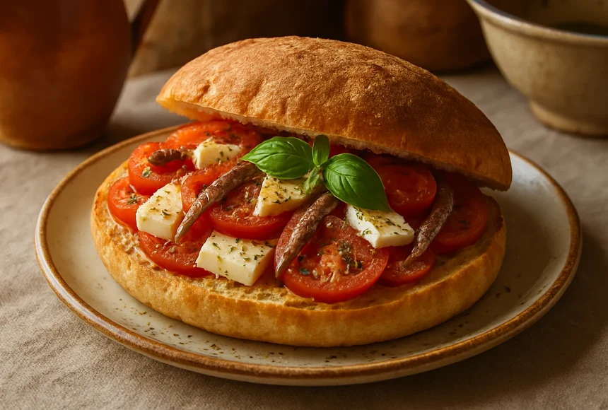 Pane cunzato siciliano