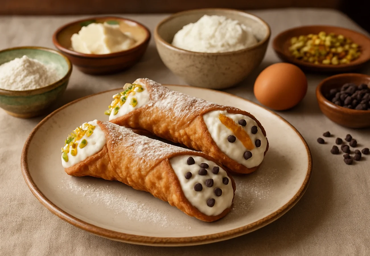 Cannoli siciliani alla ricotta