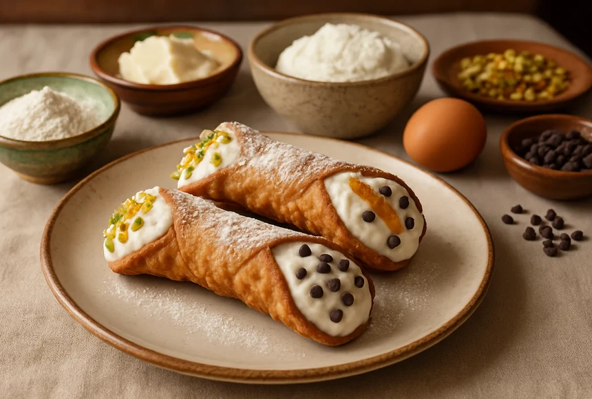 Cannoli siciliani alla ricotta