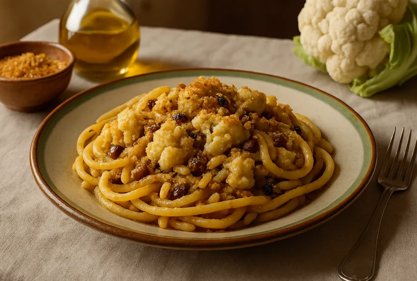 Pasta con broccoli arriminati