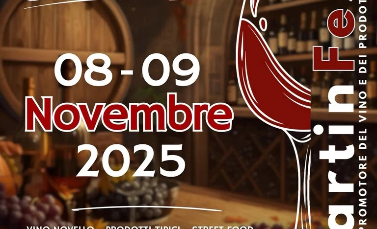 L’8 e 9 novembre 2025 San Fratello celebra il MartinFest: vino novello, prodotti tipici, street food, concerti live e intrattenimento per bambini. Un evento tra gusto e tradizione nei Nebrodi