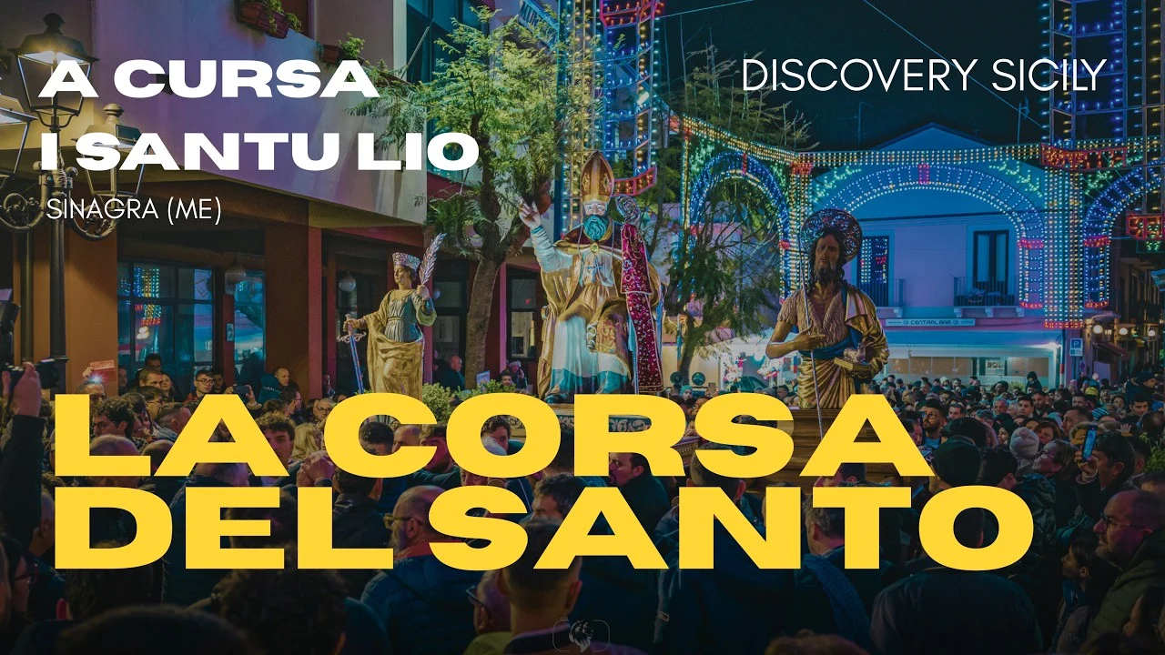 Questa Corsa in Sicilia è Unica 🇮🇹 San Leone a Sinagra (2026) | Cursa i Santu Lio — video Discovery Sicily